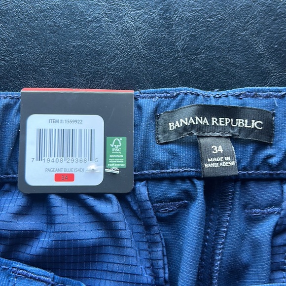 Banana Republic Navy Blue Size 34 Flat Front Shorts - Picture 4 of 5